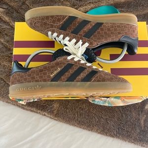 Gucci x Adidas Gazelle Cube Suede Sneaker
